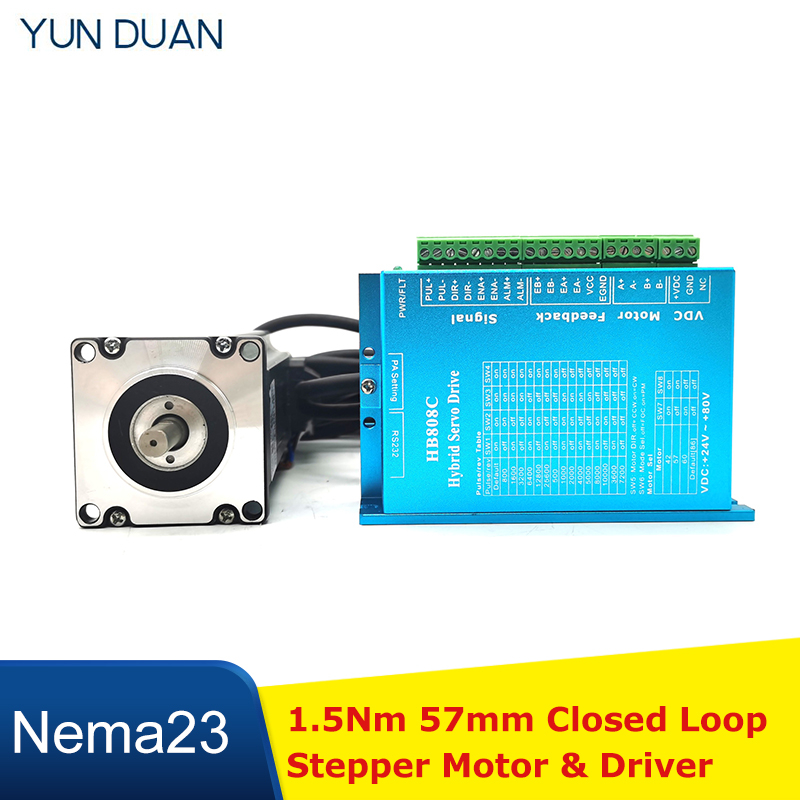 Nema 23 Closed Loop Stepper Motor Driver Kit - 1.5Nm حلقة مغلقة محرك متدرج سائق
