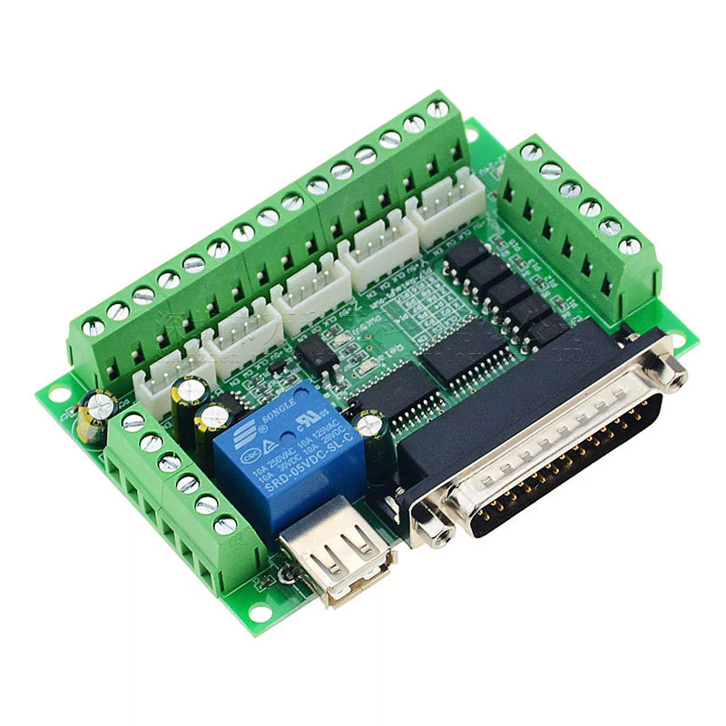 5 Axis Cnc Breakout Board Interface Mach3 - 5 محور CNC LCD مهايئ لشاشة