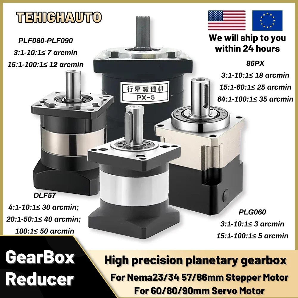 6.35/8/11/14 مللي متر مدخلات ا - مراجعة Planetary Gearbox Reducer Nema 23 34 وسعره