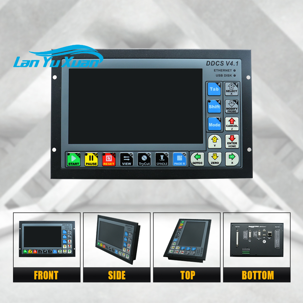نظام تحكم رقمي CNC رباعي المحا - مراجعة Ddcs V4.1 4 Axis Cnc Offline Controller وسعره