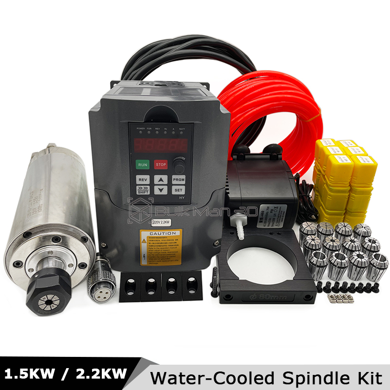 مجموعة محرك CNC مبرد بالماء بق - مراجعة 2.2Kw Water Cooled Spindle Kit Vfd وسعره