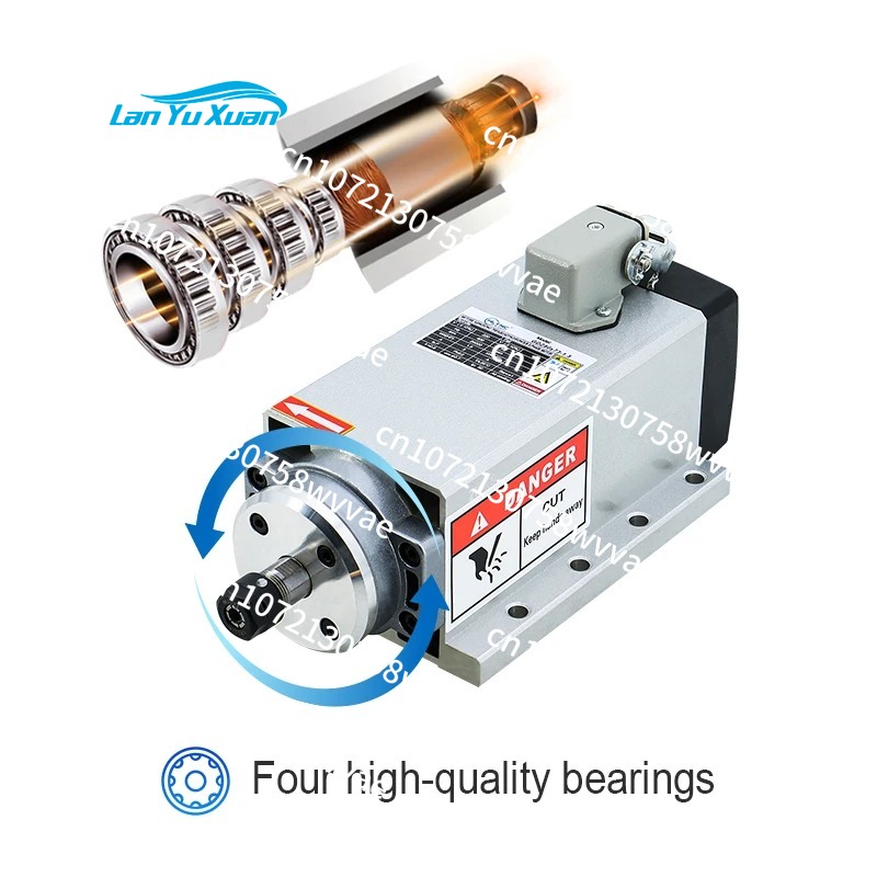 طقم محرك مغزلي CNC مبرد بالهوا - مراجعة Air Cooled 1.5Kw Spindle Motor Inverter 110V وسعره