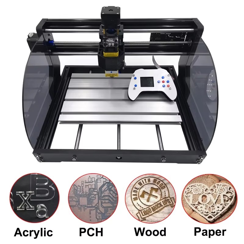 آلة طحن ونقش جهاز التوجيه CNC  - مراجعة Cnc 3018 Pro Max Metal وسعره