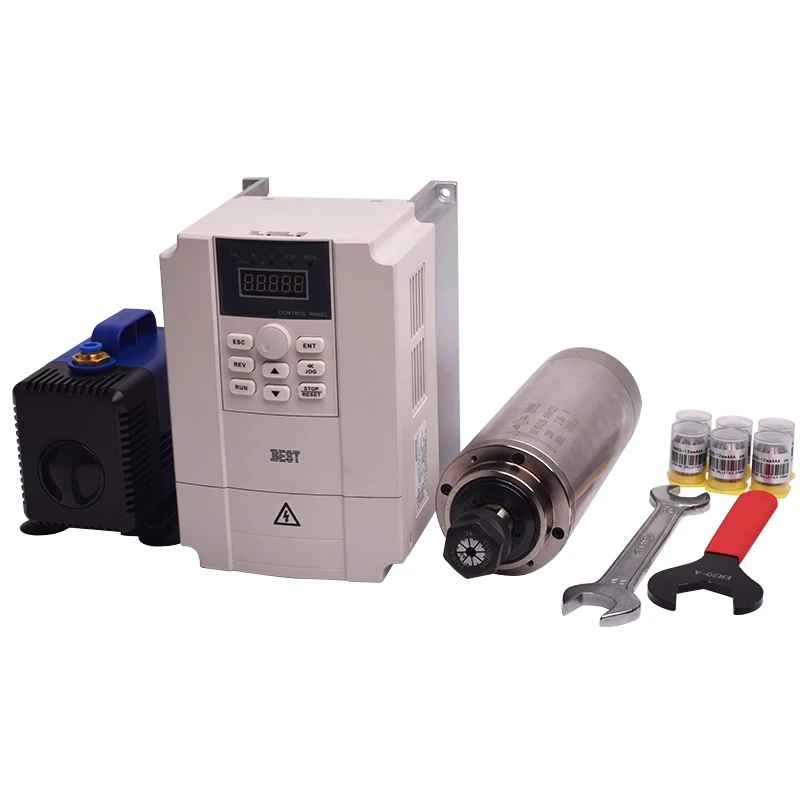 مجموعة محاور GDZ عالية السرعة  - مراجعة 2.2Kw Water Cooled Spindle Kit Vfd وسعره