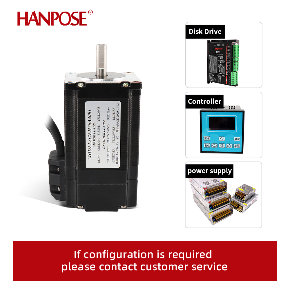 طقم محرك خطوي 57CME22 57EH76-Z - مراجعة Nema 23 Closed Loop Stepper Motor Driver Kit وسعره