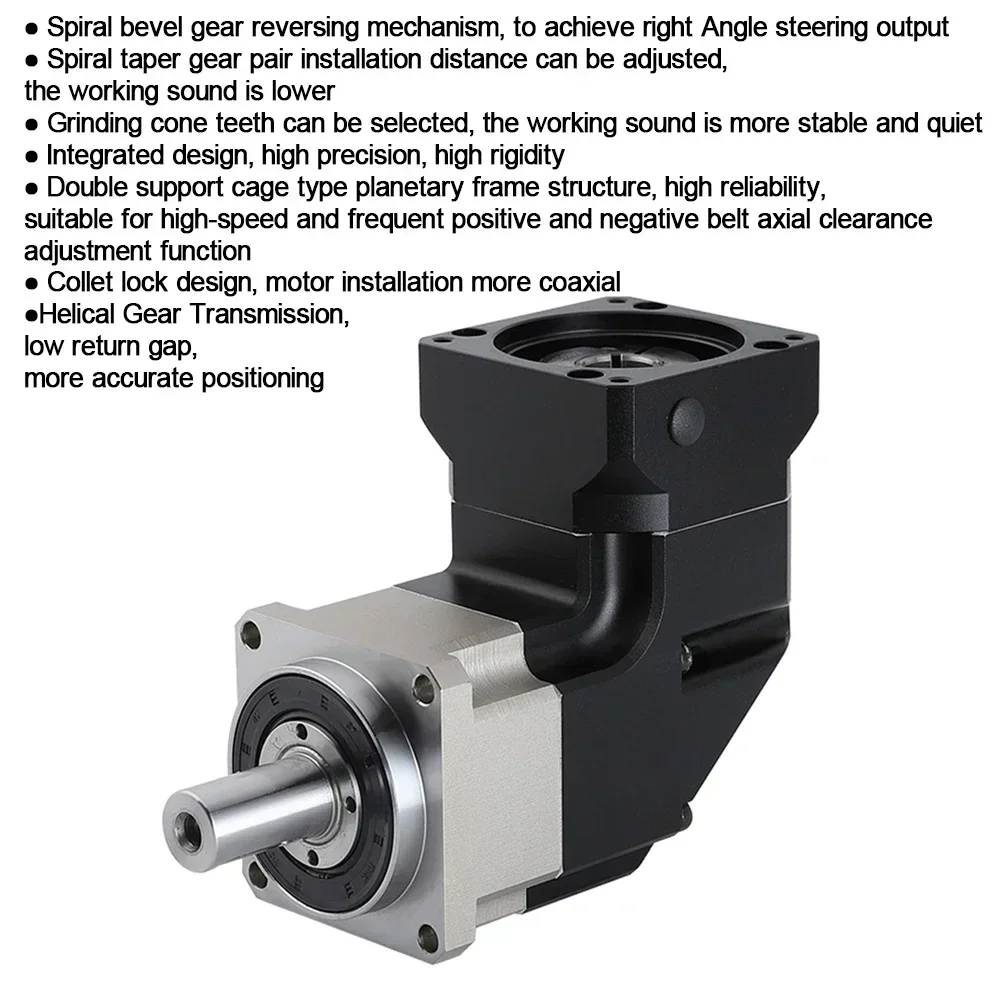 90 درجة المخفض حلزوني والعتاد  - مراجعة Planetary Gearbox Reducer Nema 23 34 وسعره