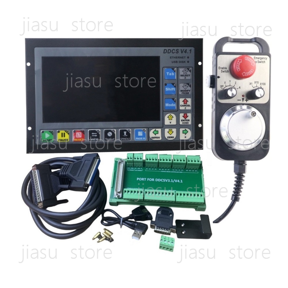 مجموعة تحكم الحركة CNC ثلاثية/ - مراجعة Ddcs V4.1 4 Axis Cnc Offline Controller وسعره