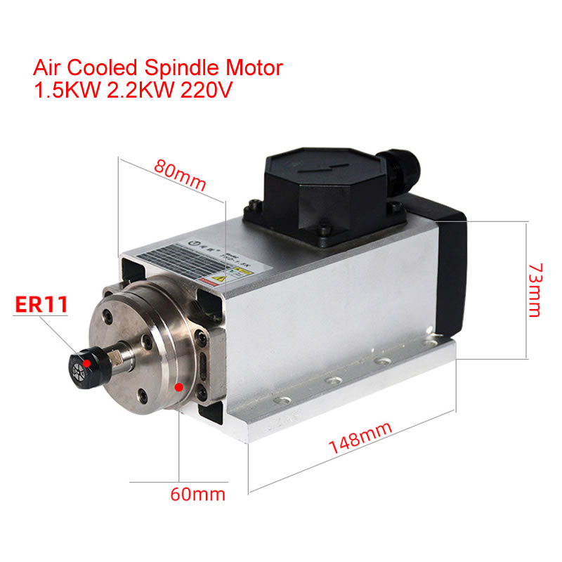 800 واط 1.5 واط 2.2KW 3.5KW 4. - مراجعة Er20 Collet Chuck Spindle Motor 220V وسعره