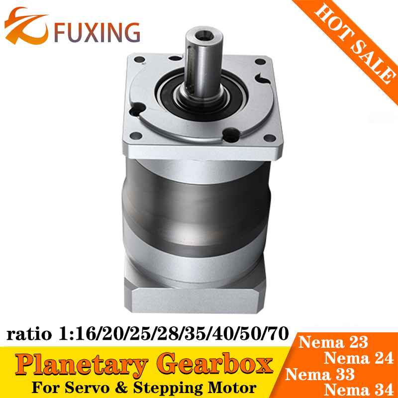 PLF85A نسبة 5:1 10:1 20:1 40:1 - مراجعة Planetary Gearbox Reducer Nema 23 34 وسعره
