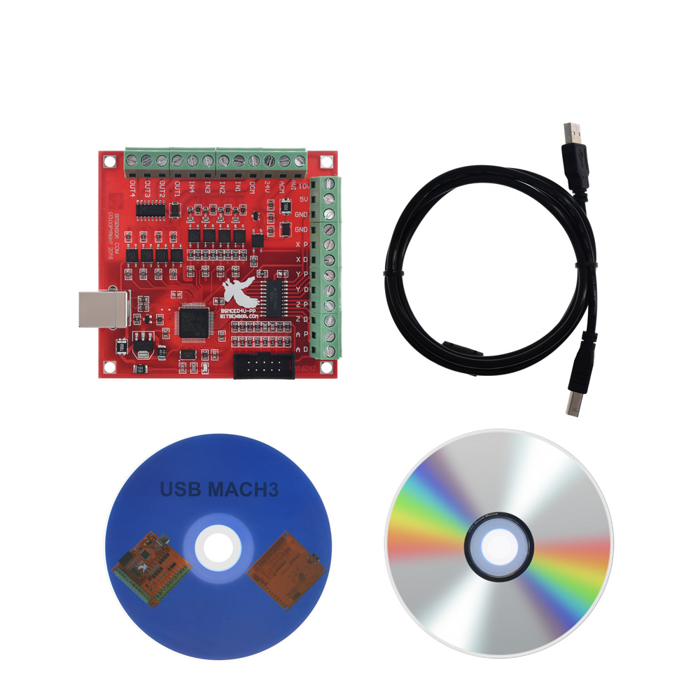 لوحة تحكم CNC USB MACH3 رباعية - مراجعة Mach3 Usb Cnc Controller 4 Axis 100Khz وسعره