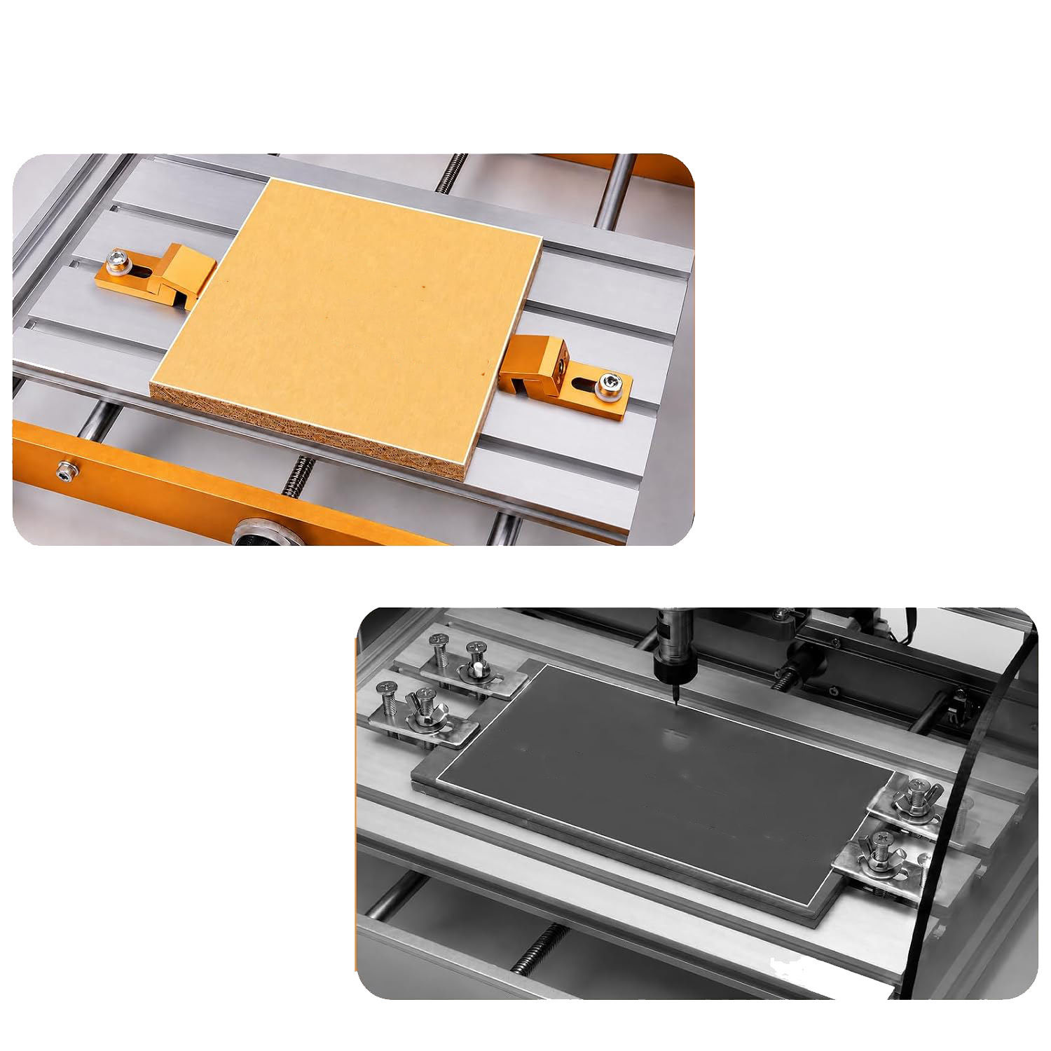مجموعة من 4 قطع مشابك ألومنيوم - مراجعة Cnc 3018 Pro Max Metal وسعره