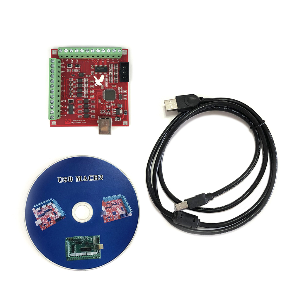 CNC USB MACH3 100Khz لوحة القط - مراجعة Mach3 Usb Cnc Controller 4 Axis 100Khz وسعره