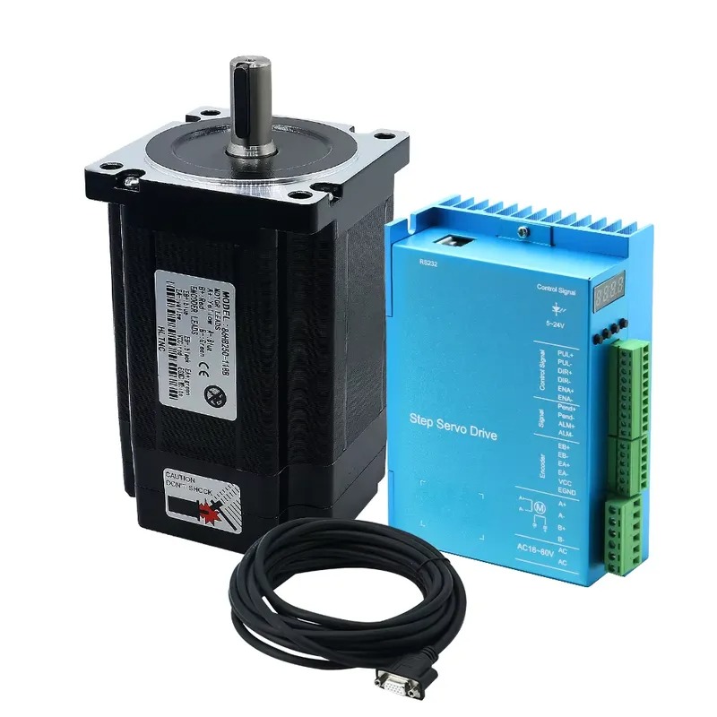 مجموعة محركات الخطوة الصناعية  - مراجعة Hybrid Servo Driver Nema 34 8.5Nm وسعره