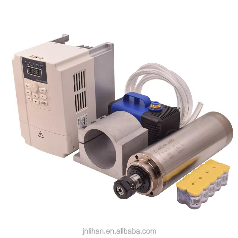 2.2KW 220 فولت آلة تبريد الميا - مراجعة 2.2Kw Water Cooled Spindle Kit Vfd وسعره