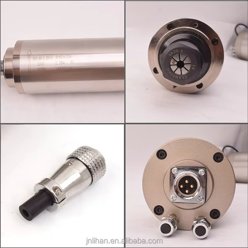 2.2KW 220 فولت آلة تبريد الميا - مراجعة 2.2Kw Water Cooled Spindle Kit Vfd وسعره
