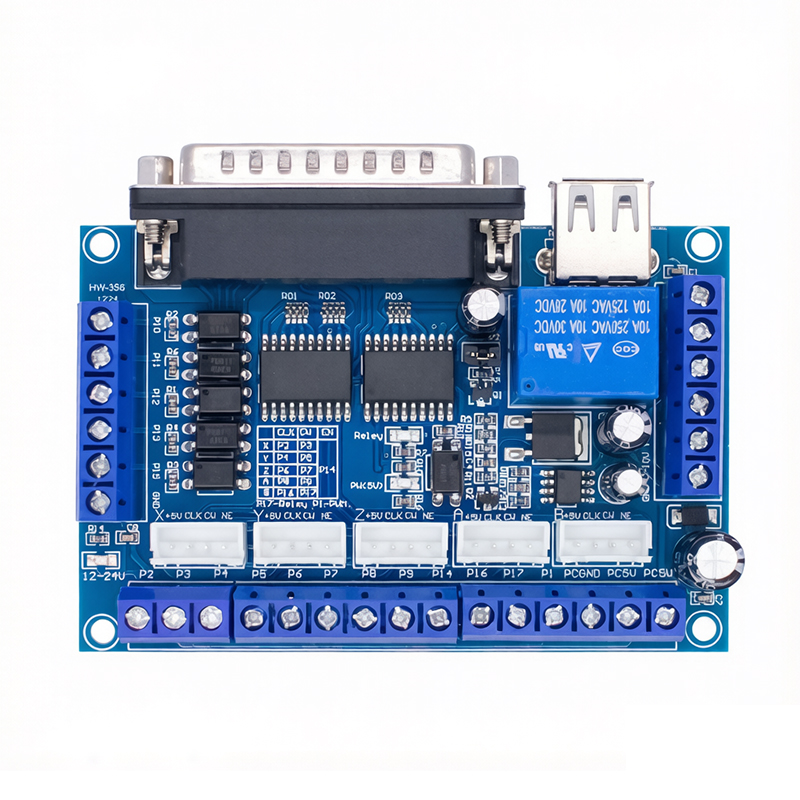 لوحة تحكم MACH3 CNC ذات 5 محاو - مراجعة 5 Axis Cnc Breakout Board Interface Mach3 وسعره