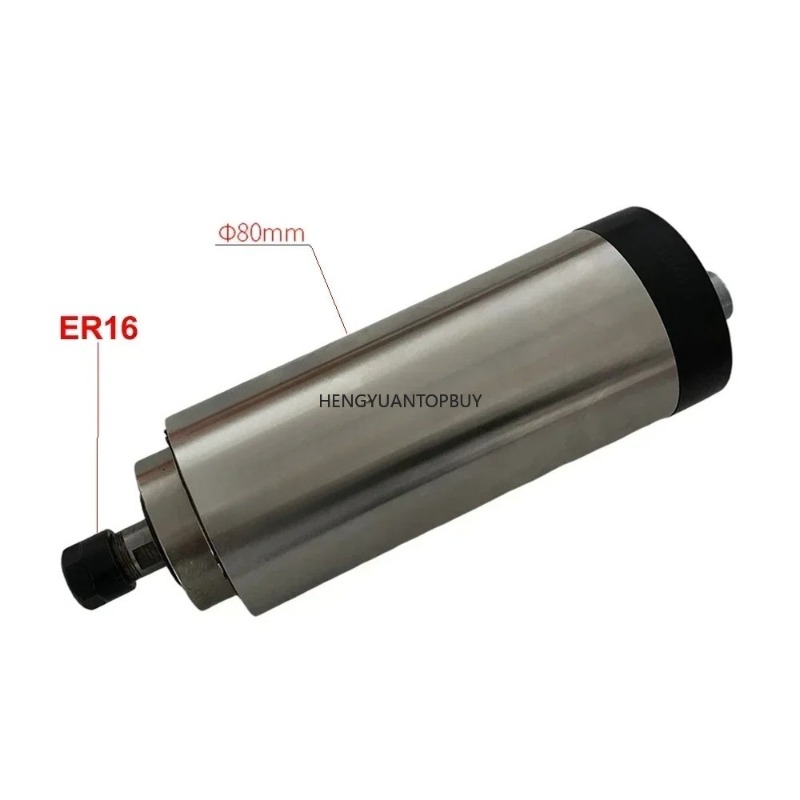 طقم محرك مغزلي مبرد بالهواء 80 - مراجعة Er20 Collet Chuck Spindle Motor 220V وسعره